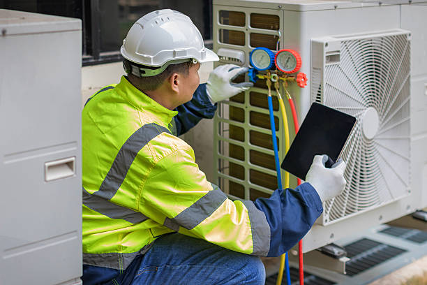 Professional Hvac technician working in Brinklow, MD